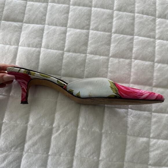 Kate Spade Pink Floral Heels - Picture 13 of 14
